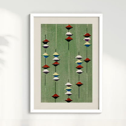 Quadro Vintage Woodblock print Furuya Korin 3