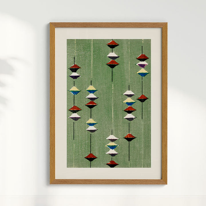 Quadro Vintage Woodblock print Furuya Korin 3