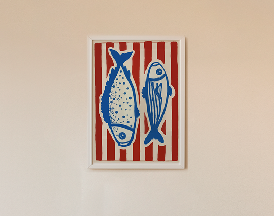 Quadro Peixes - A3 - Pronta Entrega