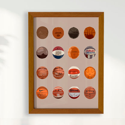 Quadro Bolas de Basquete