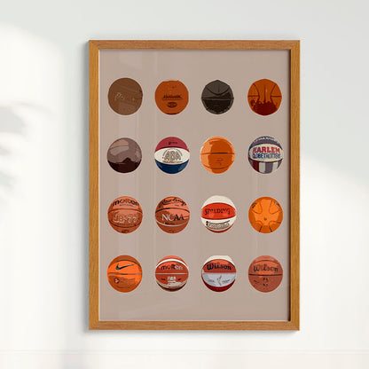 Quadro Bolas de Basquete
