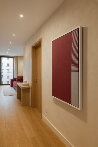 Quadro Ensaio II vinho por Nicole Romão