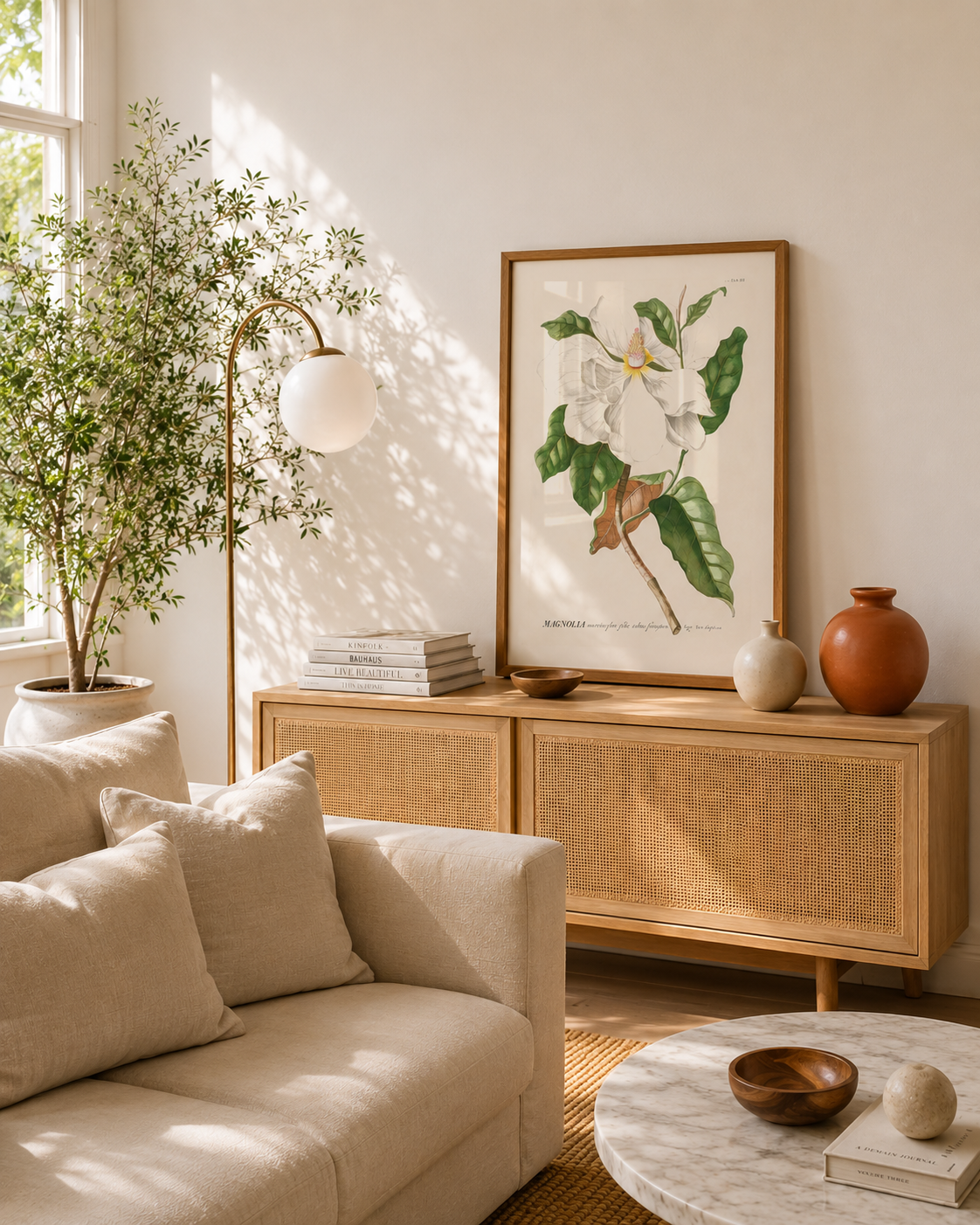 Quadro Magnolia  tamanho A1 pronta Entrega