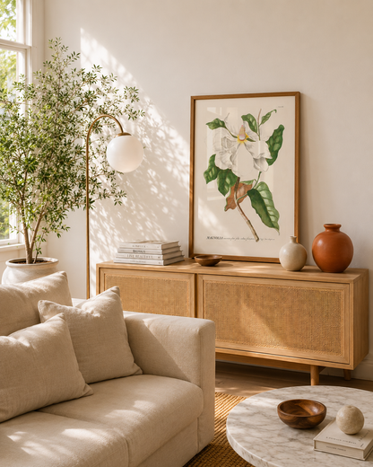 Quadro Magnolia  tamanho A1 pronta Entrega