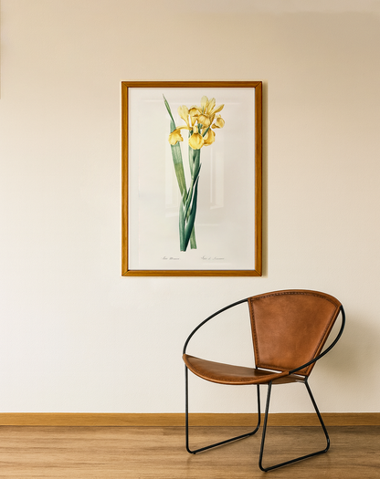 Quadro Iris Amarela Tamanho A1 Pronta Entrega