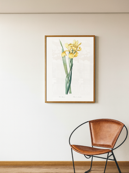 Quadro Iris Amarela Tamanho A1 Pronta Entrega