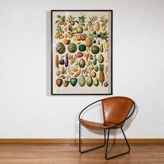 Quadro Fruits White tamanho A0 pronta Entrega
