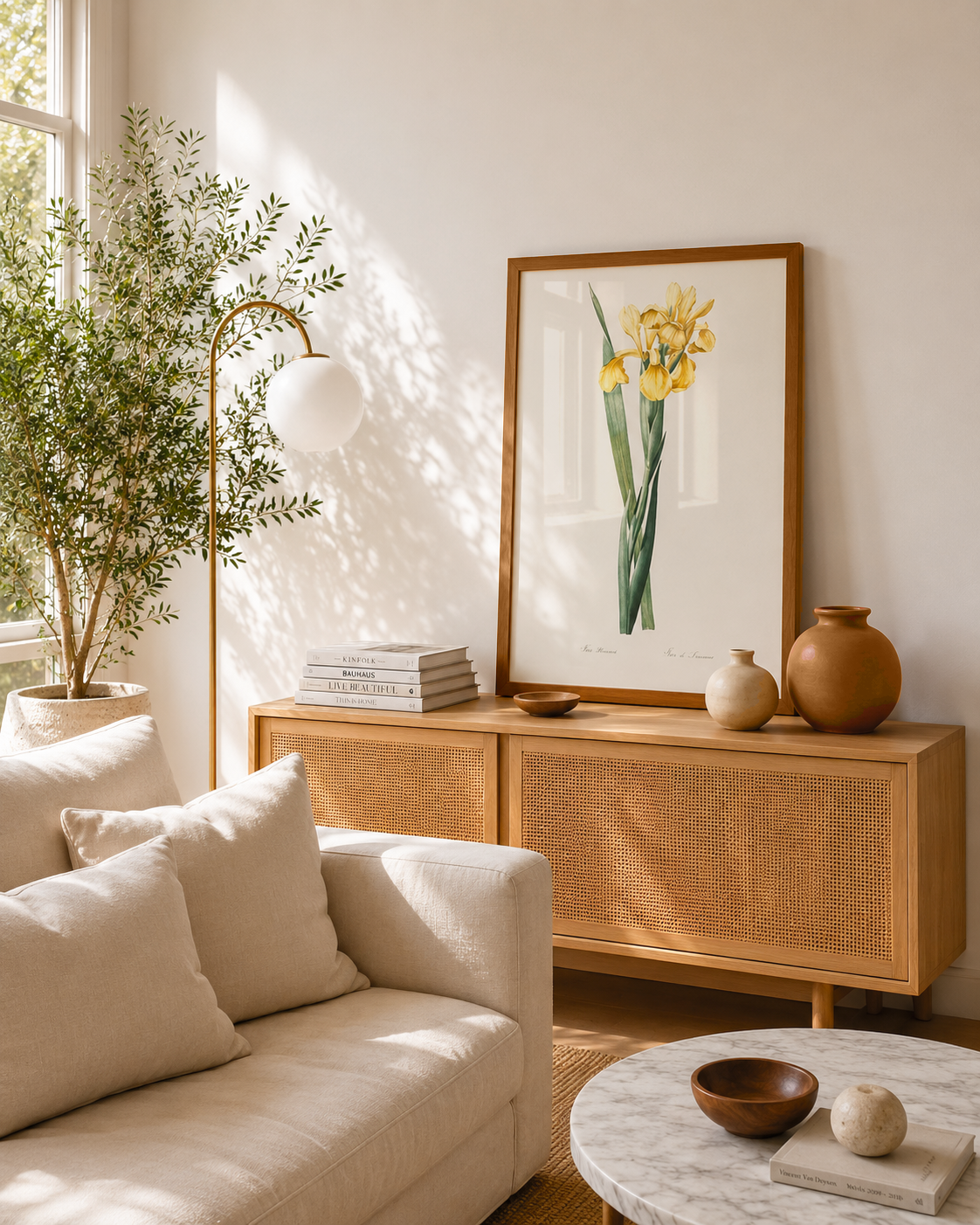Quadro Iris Amarela Tamanho A1 Pronta Entrega