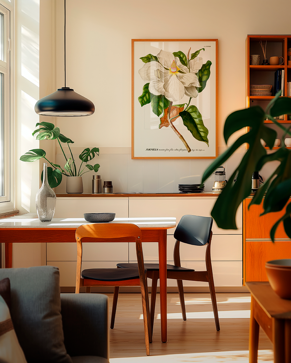 Quadro Magnolia  tamanho A1 pronta Entrega