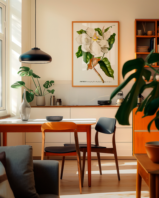 Quadro Magnolia  tamanho A1 pronta Entrega