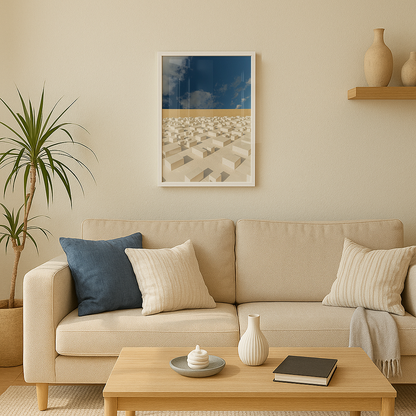 Quadro Teatro Nacional por Vanessa Zago - Tiragem Limitada