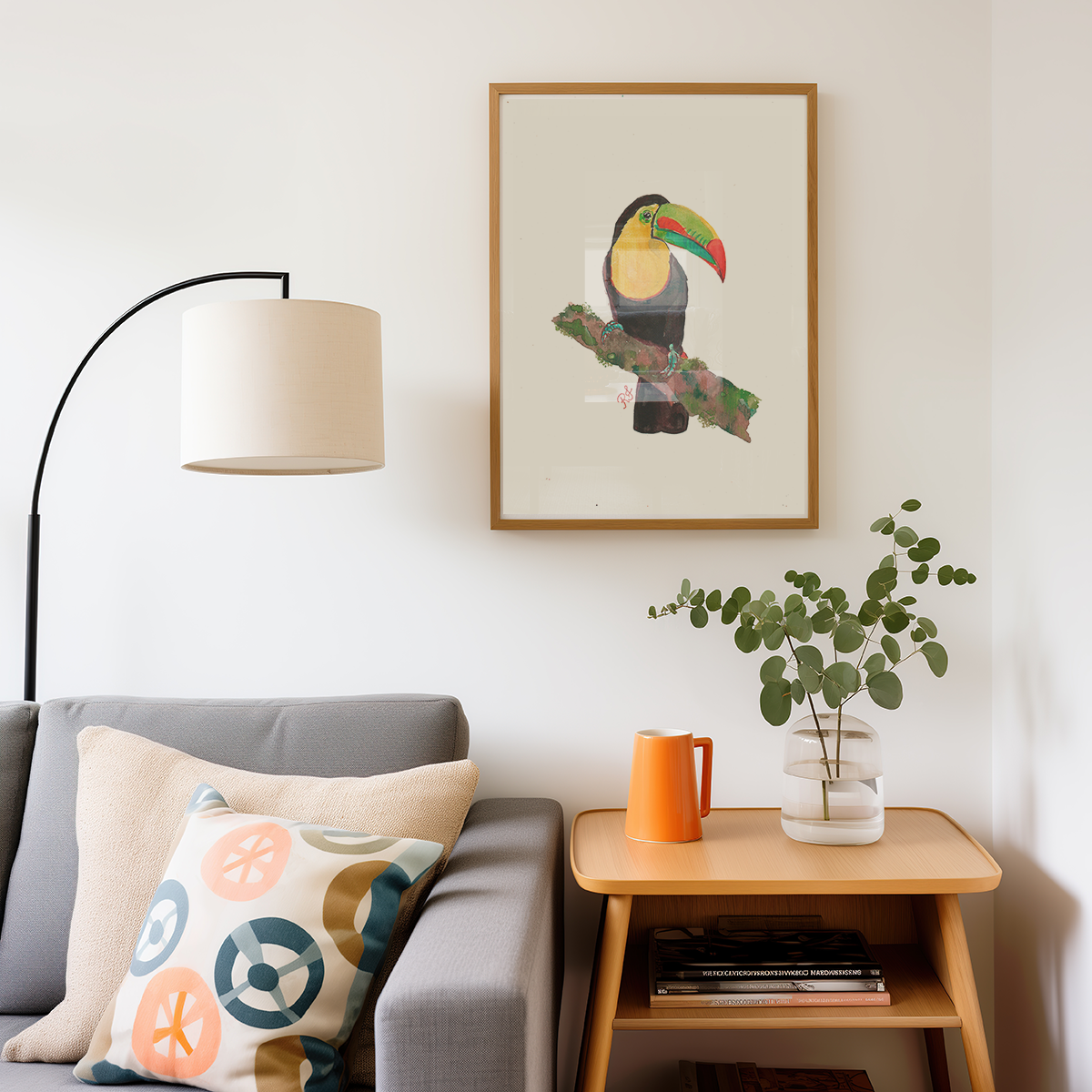 Quadro Tucano 2 por aquarelando