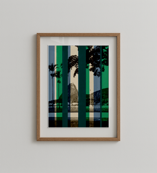 Quadro RIO - Entre Listras II por Larissa Heitmann Tiragem Limitada