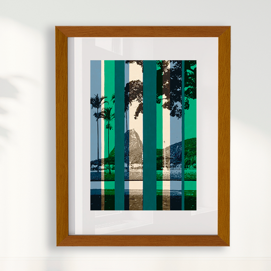 Quadro RIO - Entre Listras II por Larissa Heitmann Tiragem Limitada