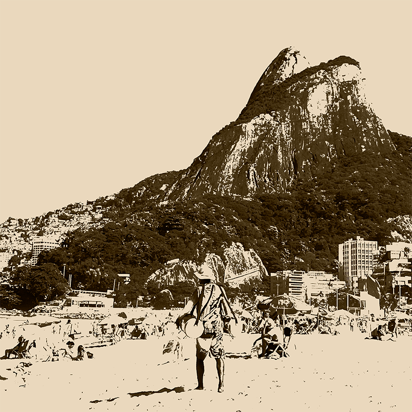 Quadro Leblon em Tons Neutros por Larissa Heitmann