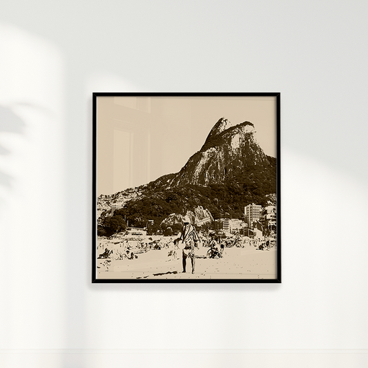 Quadro Leblon em Tons Neutros por Larissa Heitmann