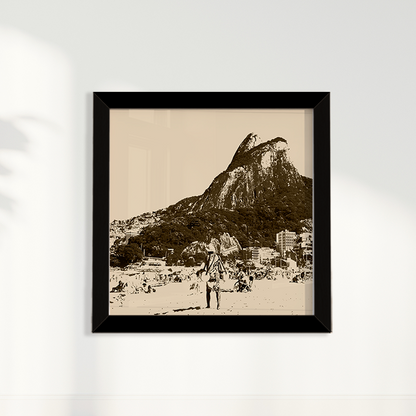 Quadro Leblon em Tons Neutros por Larissa Heitmann