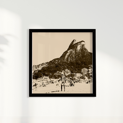 Quadro Leblon em Tons Neutros por Larissa Heitmann