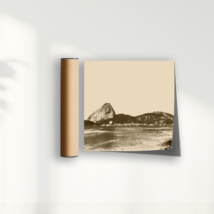 Quadro Rio de Janeiro em Tons Neutros por Larissa Heitmann