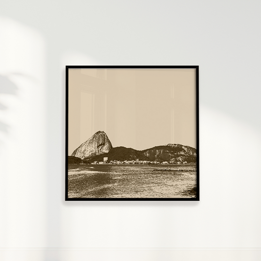 Quadro Rio de Janeiro em Tons Neutros por Larissa Heitmann