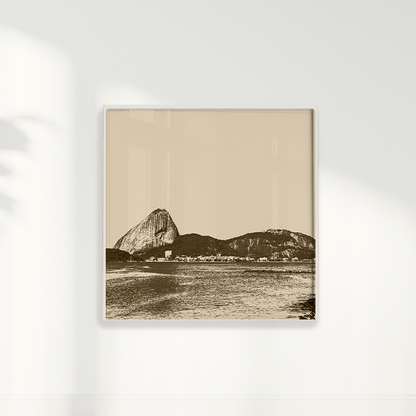 Quadro Rio de Janeiro em Tons Neutros por Larissa Heitmann