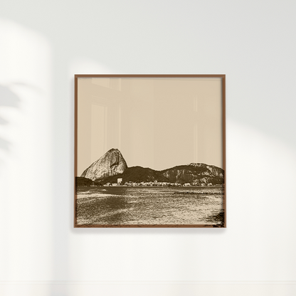 Quadro Rio de Janeiro em Tons Neutros por Larissa Heitmann