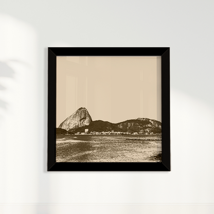 Quadro Rio de Janeiro em Tons Neutros por Larissa Heitmann