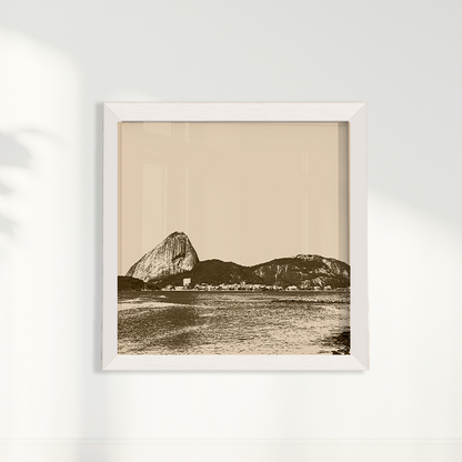 Quadro Rio de Janeiro em Tons Neutros por Larissa Heitmann