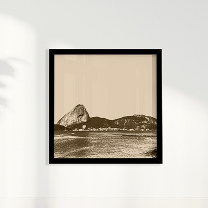 Quadro Rio de Janeiro em Tons Neutros por Larissa Heitmann