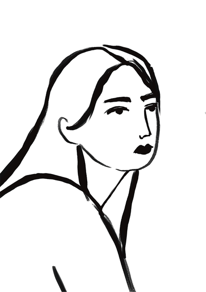 Quadro Retrato por Bruna Miyuki