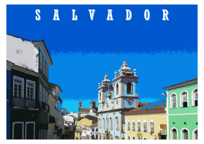 Quadro Salvador por Angus Waddacor-McConill