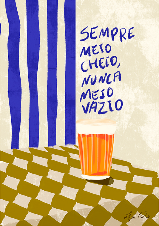 Quadro Sempre meio cheio por Elizeu Galvão