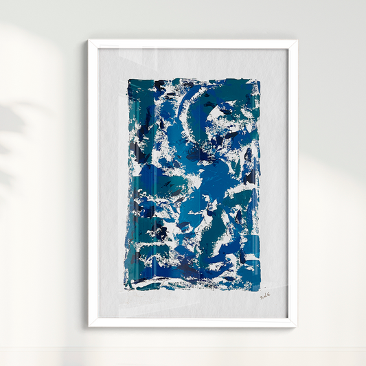 Quadro D.H.G Serie Azul I - Peça única