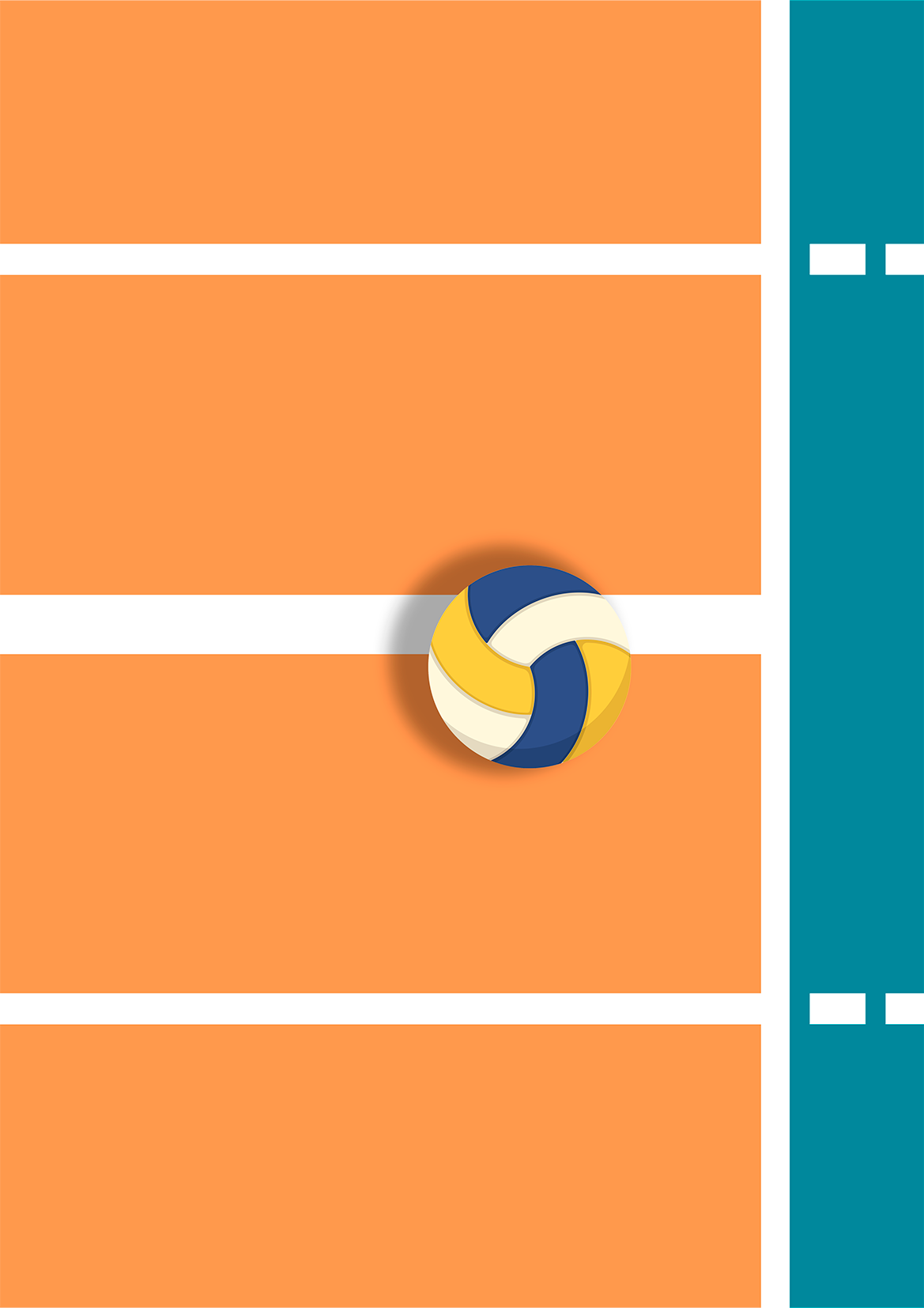 A quadra de Volleyball
