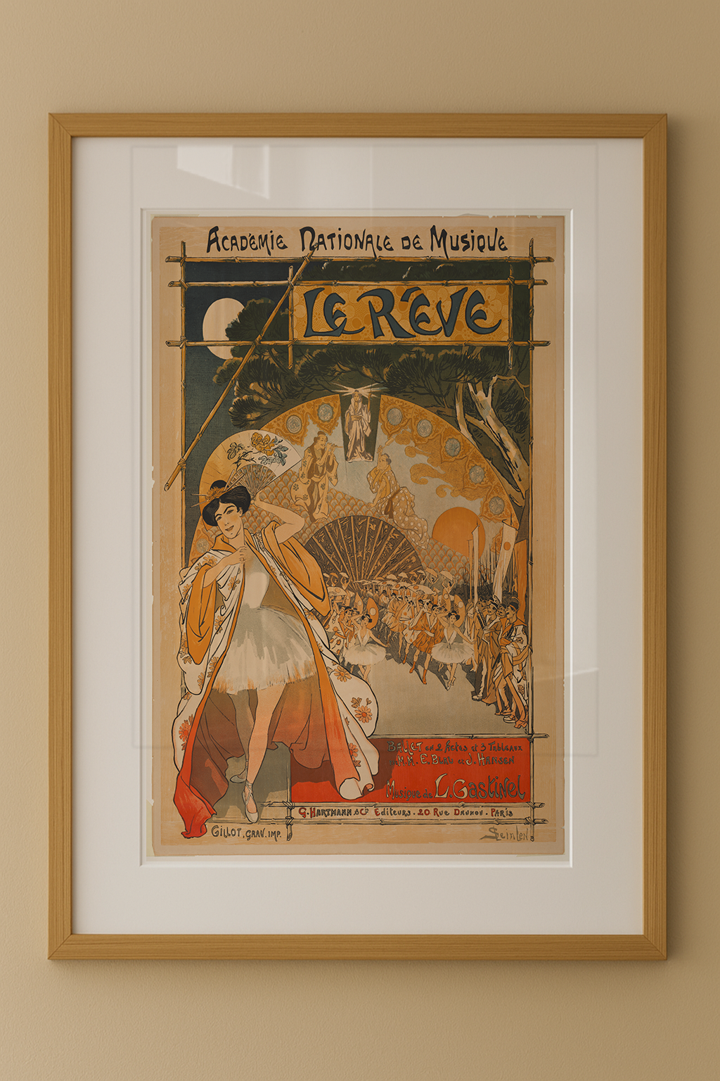 Composição France com Paspatur – Moldura Mel