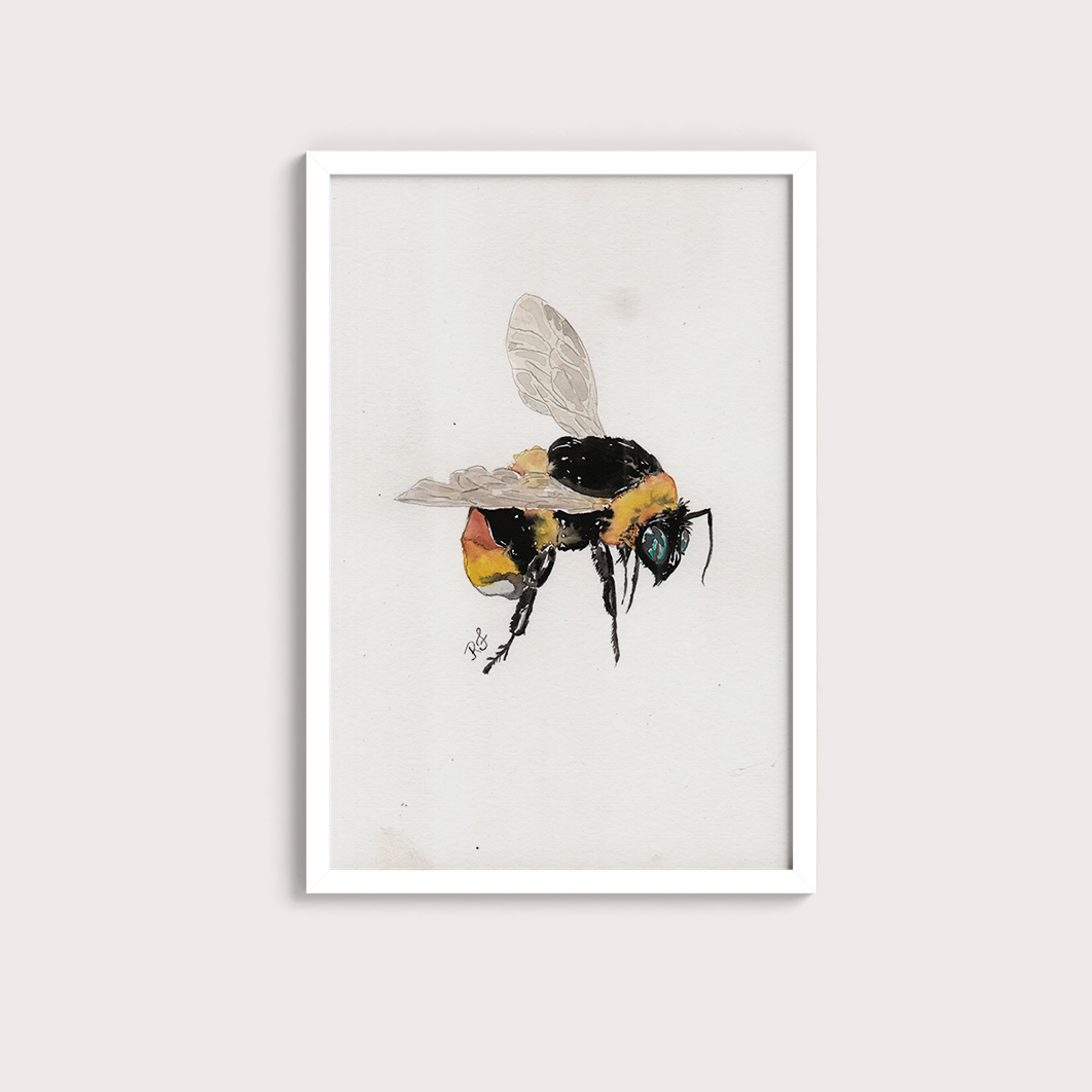 Abelha por aquarelando