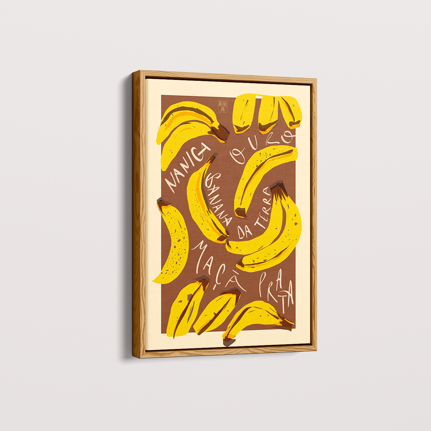 Quadro Banana por Jpeg Brasilidades