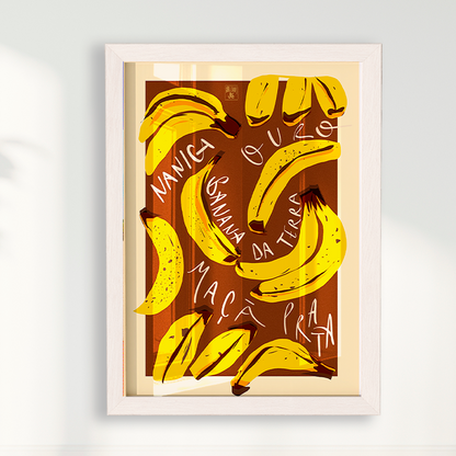 Quadro Banana por Jpeg Brasilidades