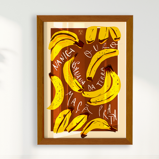 Quadro Banana por Jpeg Brasilidades