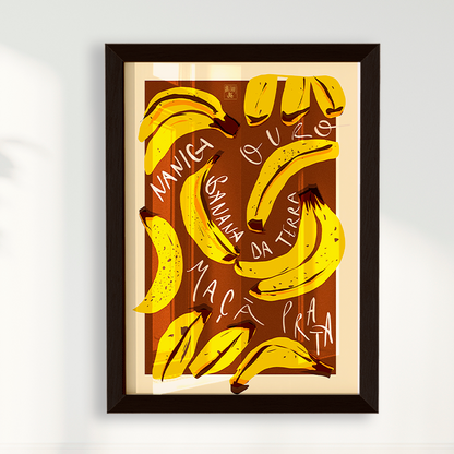 Quadro Banana por Jpeg Brasilidades