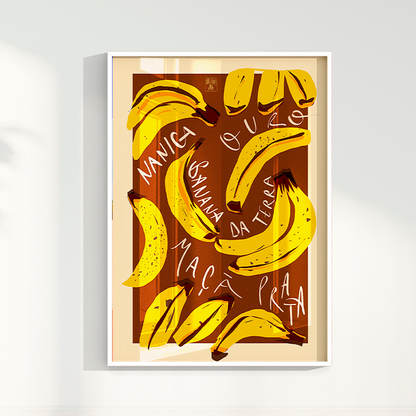 Quadro Banana por Jpeg Brasilidades
