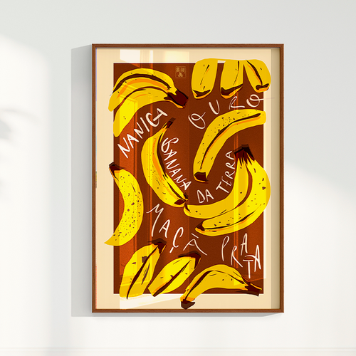 Quadro Banana por Jpeg Brasilidades