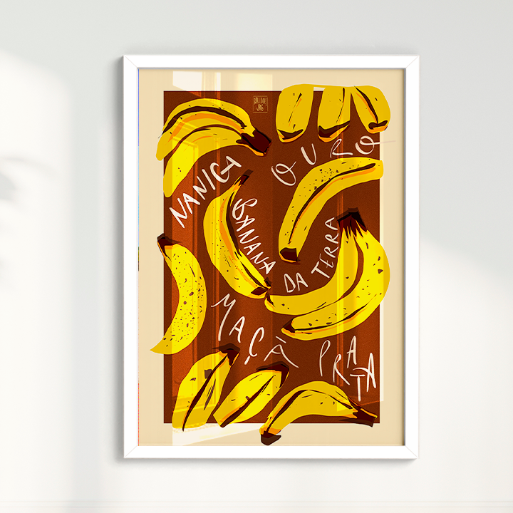Quadro Banana por Jpeg Brasilidades