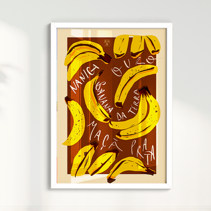 Quadro Banana por Jpeg Brasilidades