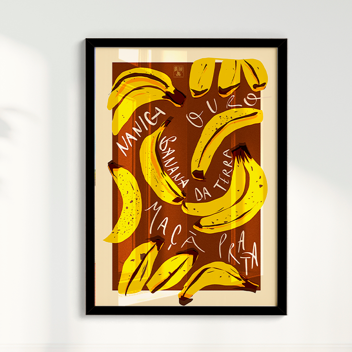 Quadro Banana por Jpeg Brasilidades