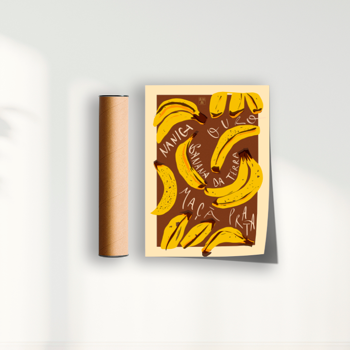 Quadro Banana por Jpeg Brasilidades