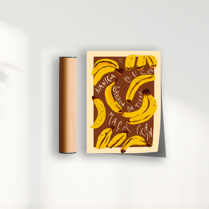 Quadro Banana por Jpeg Brasilidades