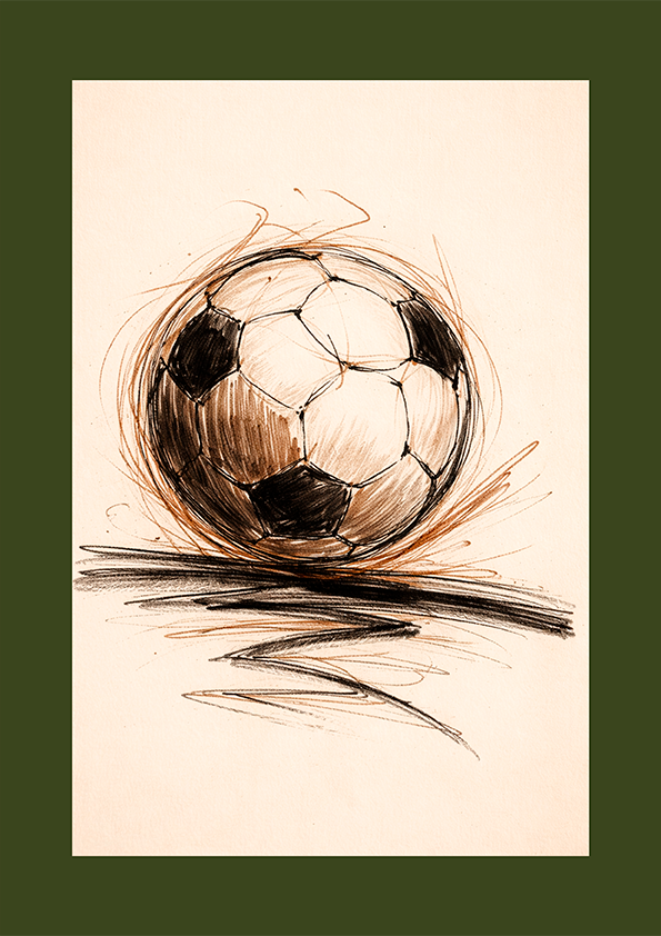 Quadro Bola de Futebol Artístico