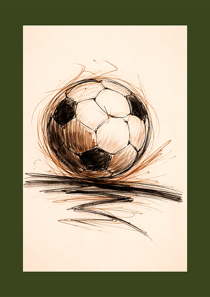 Quadro Bola de Futebol Artístico