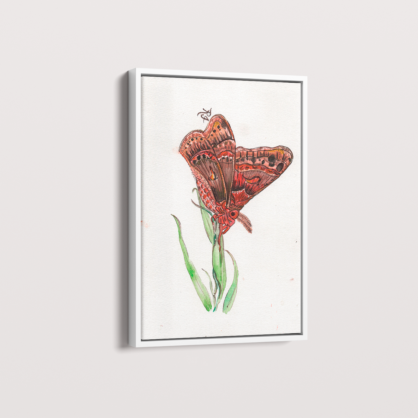 Quadro Borboleta II por aquarelando